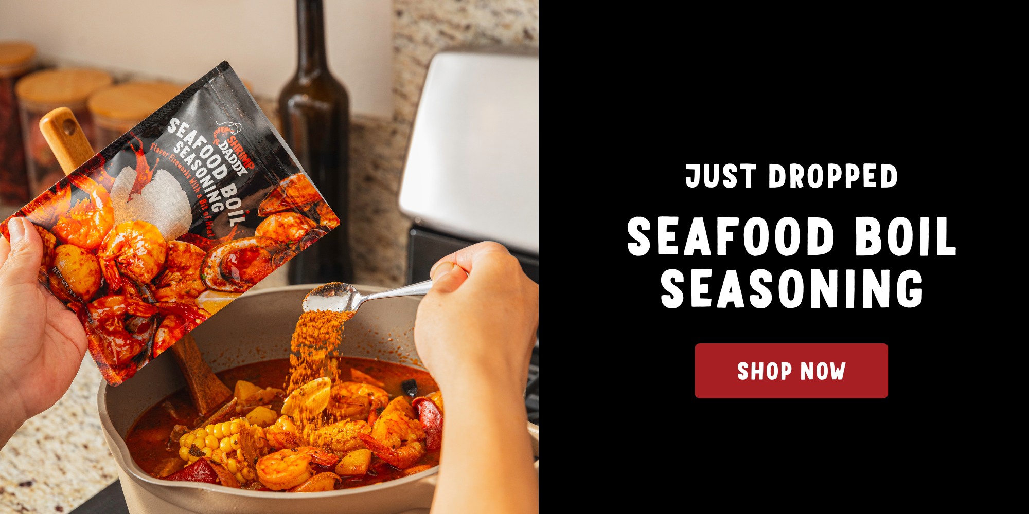 Just Dropped: Seafood Boil Seasoning, Shop Now